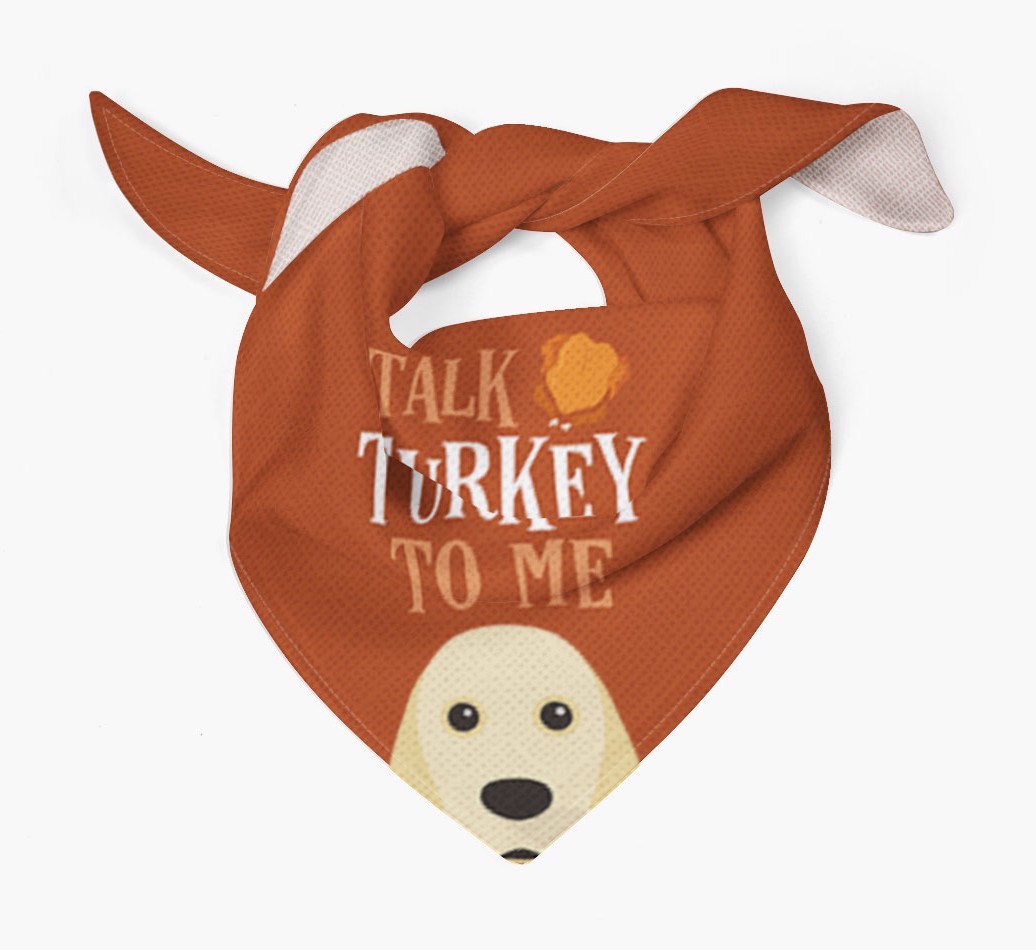 Talk Turkey To Me: Personalized {breedFullName} Bandana