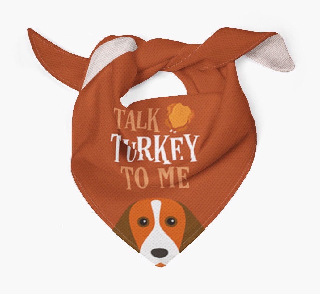 Talk Turkey To Me: Personalised {breedFullName} Bandana