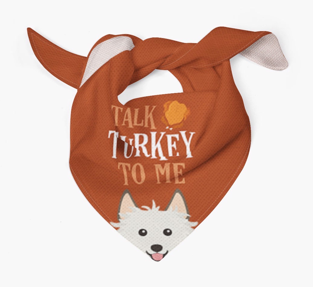 Talk Turkey To Me: Personalized {breedFullName} Bandana
