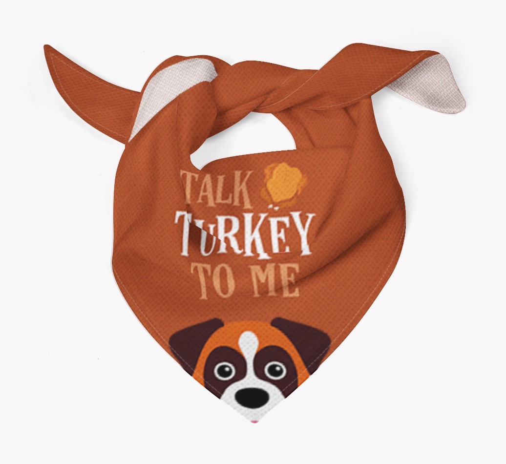 Talk Turkey To Me: Personalised {breedFullName} Bandana
