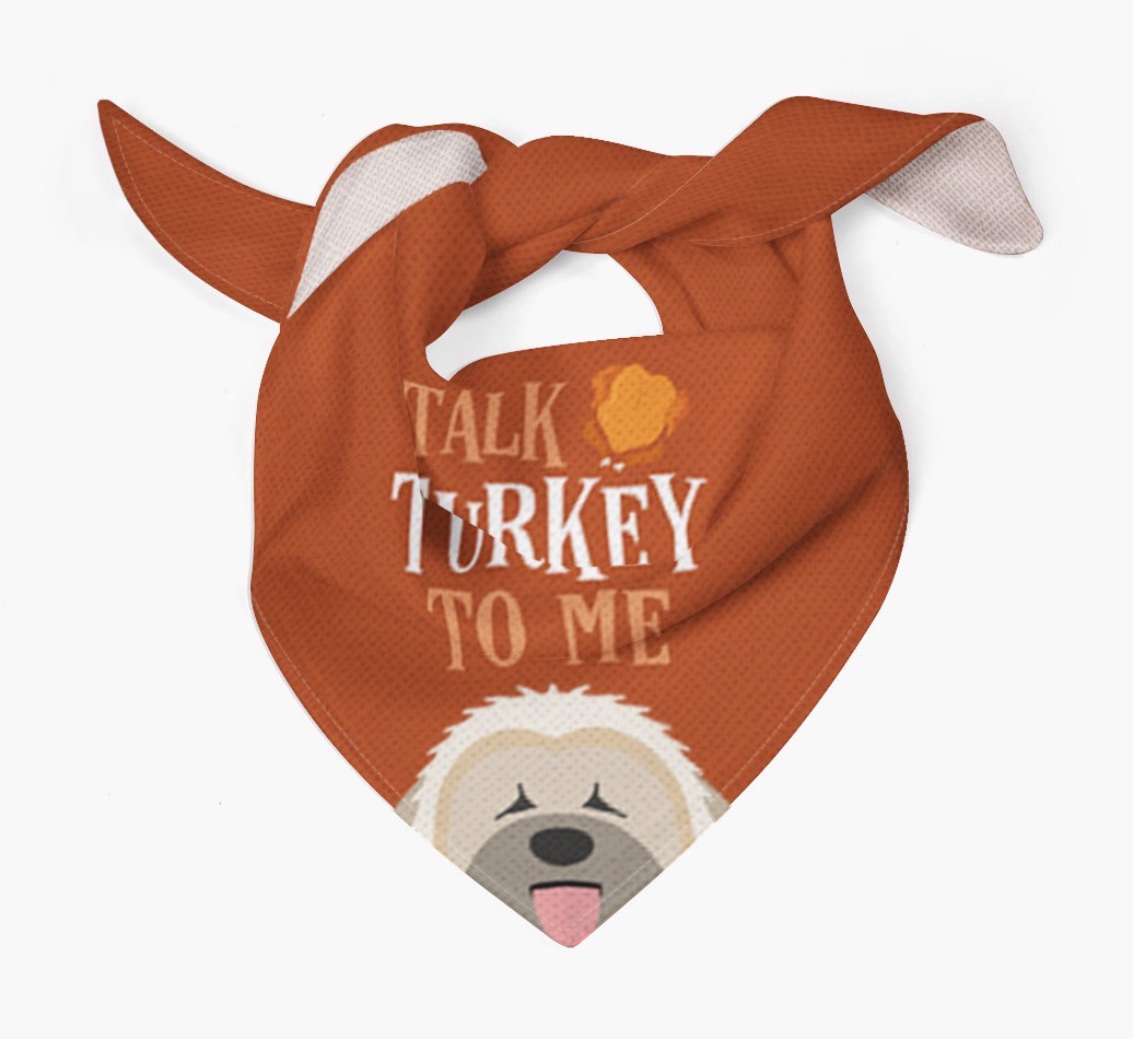 Talk Turkey To Me: Personalized {breedFullName} Bandana