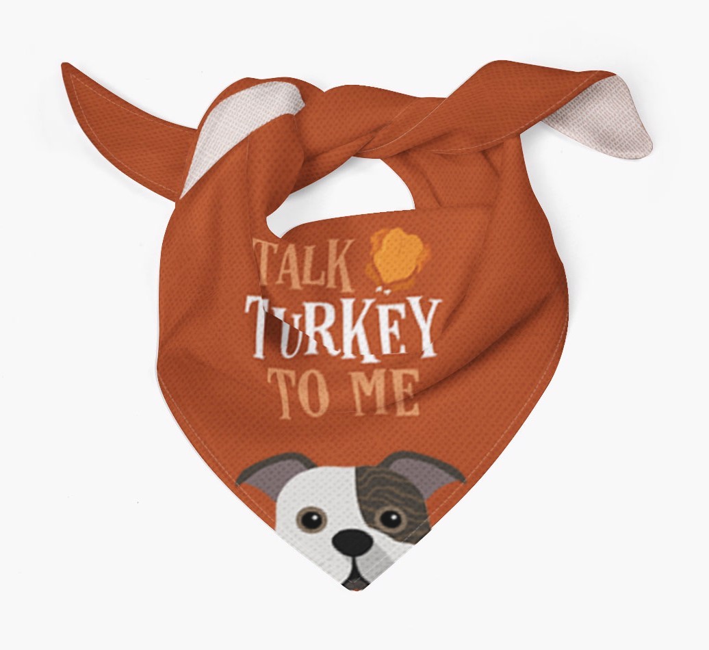 Talk Turkey To Me: Personalized {breedFullName} Bandana