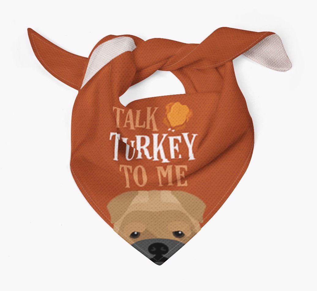 Talk Turkey To Me: Personalized {breedFullName} Bandana
