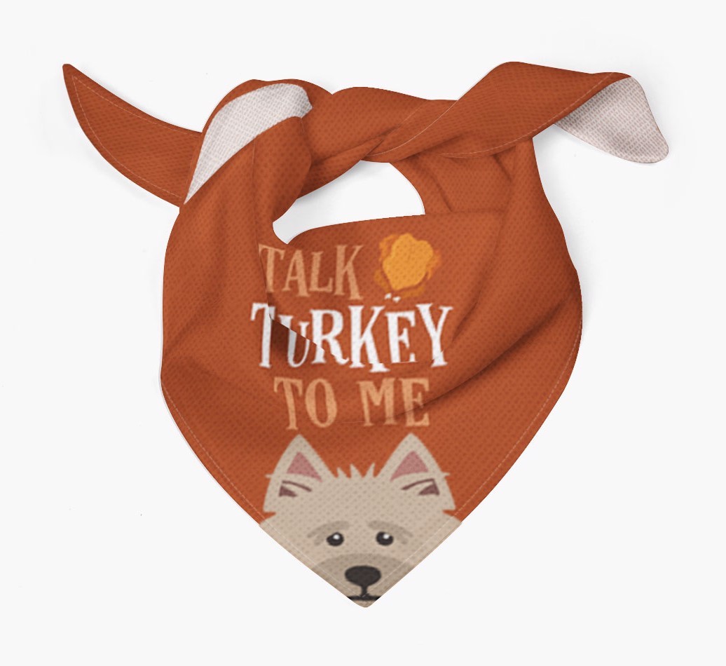 Talk Turkey To Me: Personalized {breedFullName} Bandana