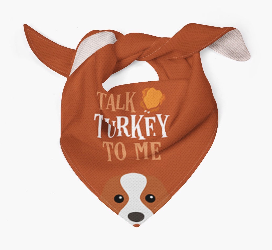 Talk Turkey To Me: Personalized {breedFullName} Bandana