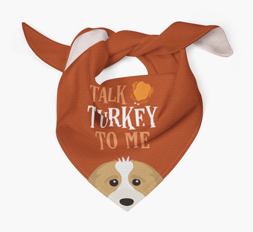Talk Turkey To Me: Personalized {breedFullName} Bandana
