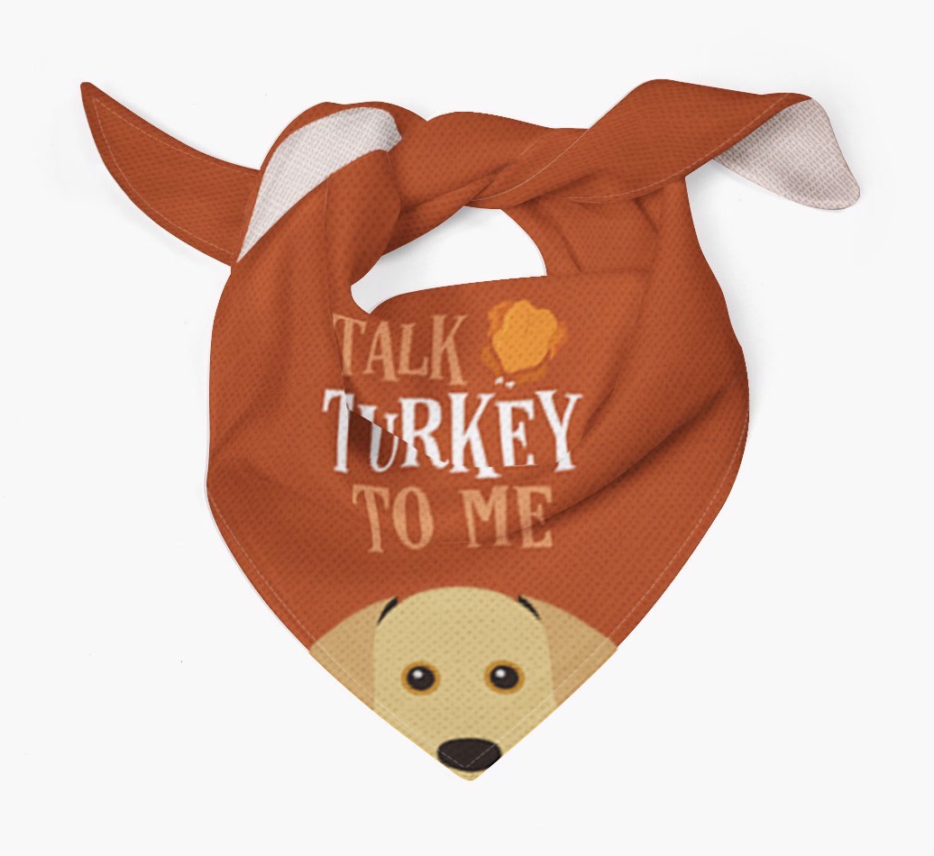 Talk Turkey To Me: Personalized {breedFullName} Bandana
