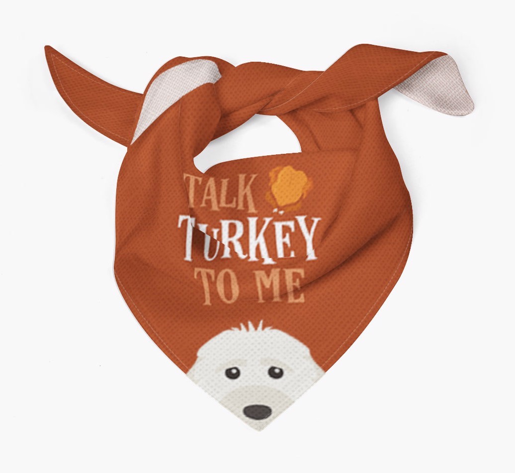 Talk Turkey To Me: Personalized {breedFullName} Bandana