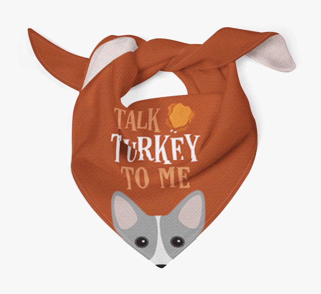 Talk Turkey To Me: Personalized {breedFullName} Bandana