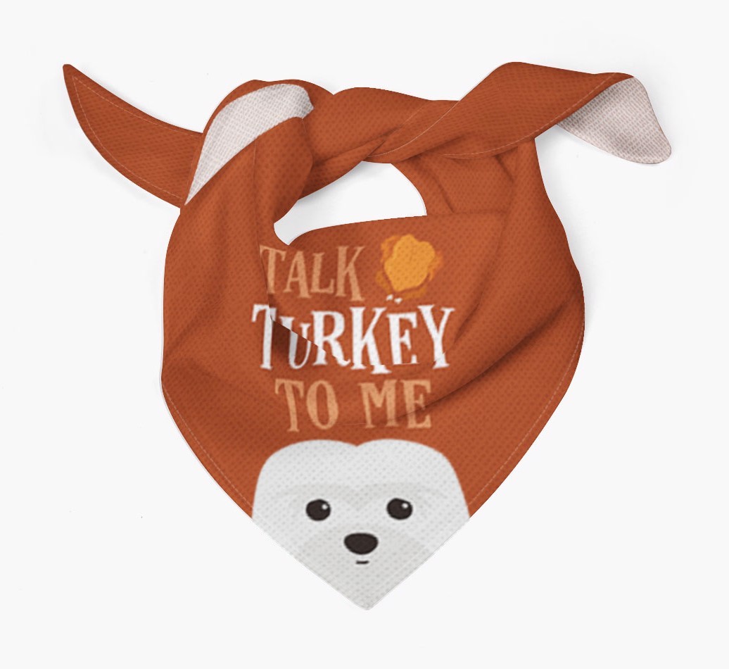 Talk Turkey To Me: Personalised {breedFullName} Bandana