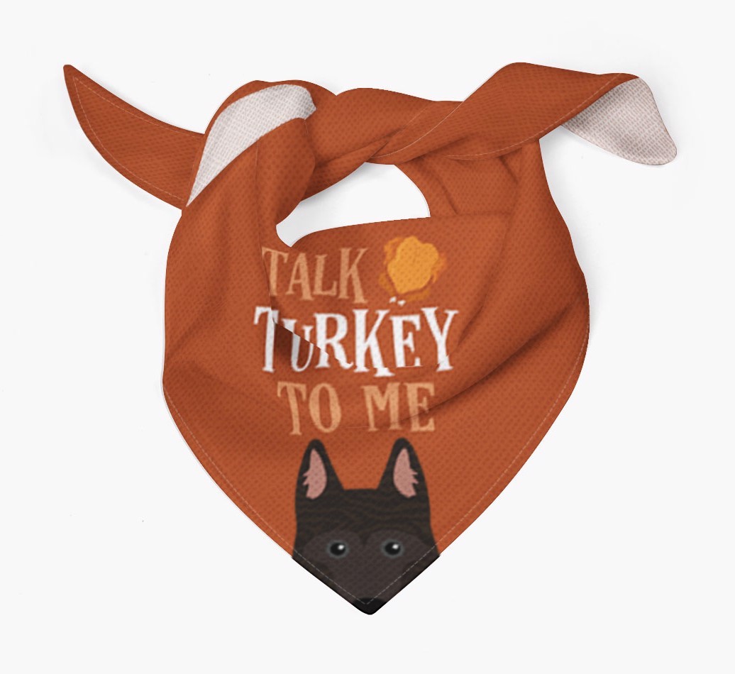 Talk Turkey To Me: Personalized {breedFullName} Bandana