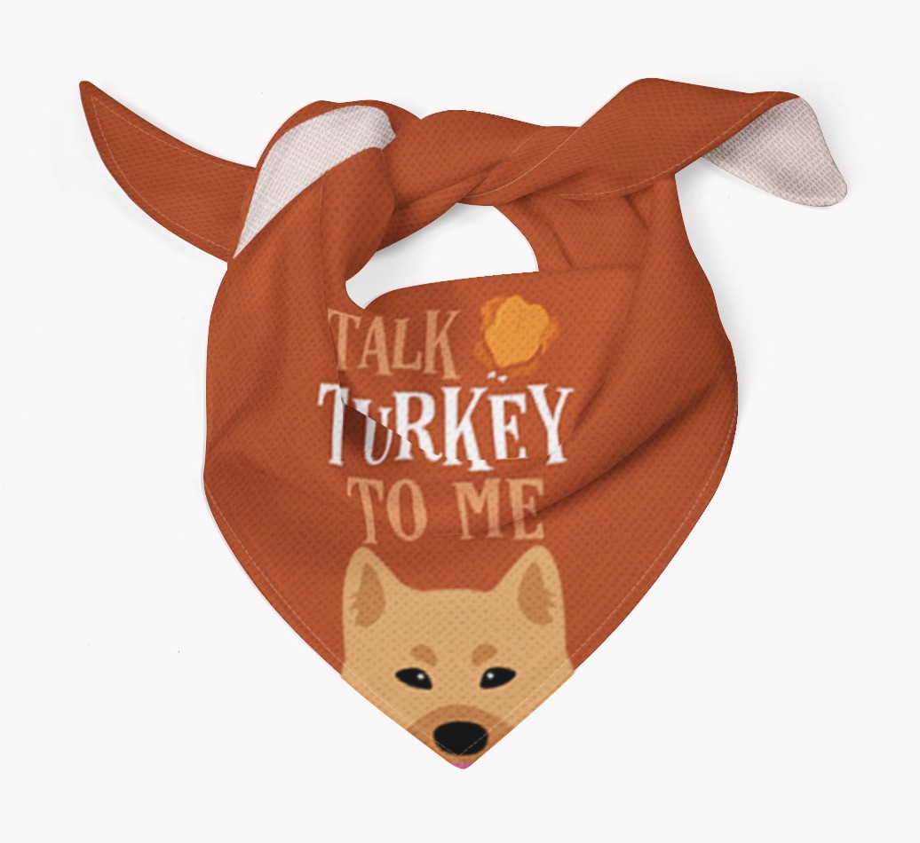 Talk Turkey To Me: Personalized {breedFullName} Bandana