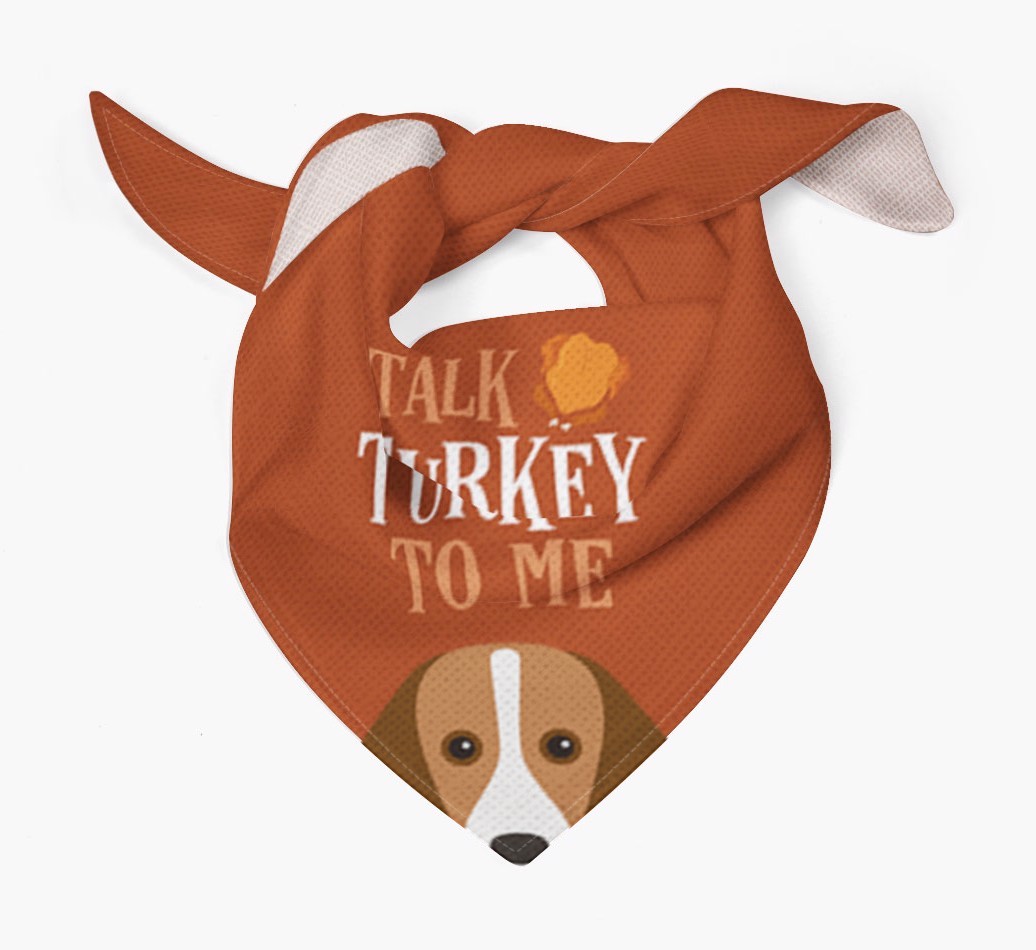 Talk Turkey To Me: Personalized {breedFullName} Bandana
