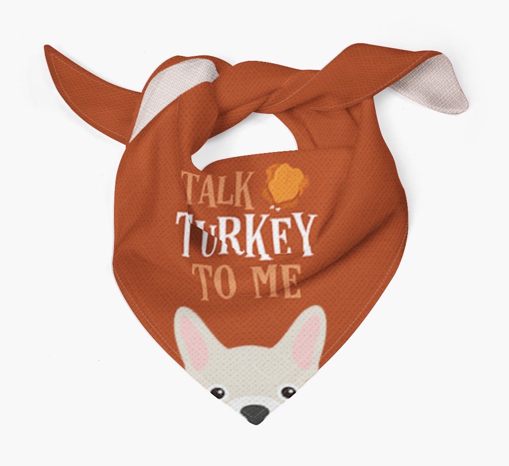 Talk Turkey To Me: Personalized {breedFullName} Bandana