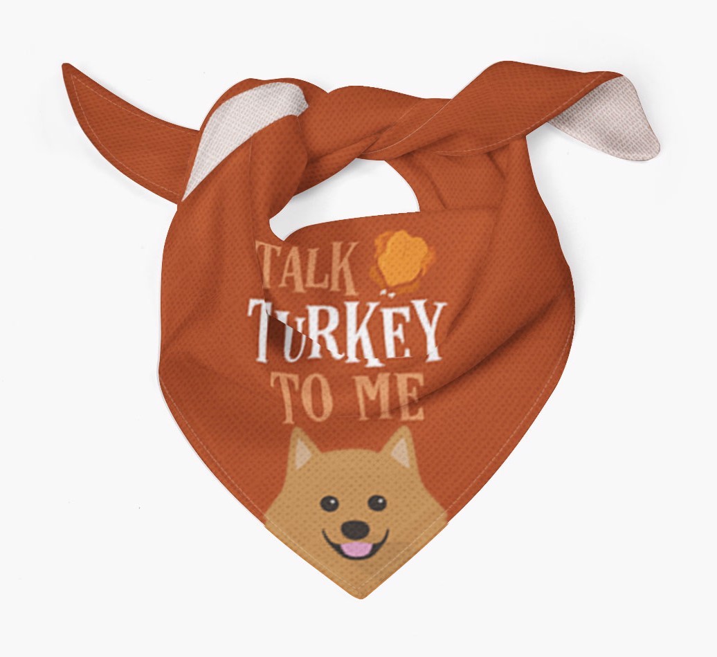 Talk Turkey To Me: Personalized {breedFullName} Bandana