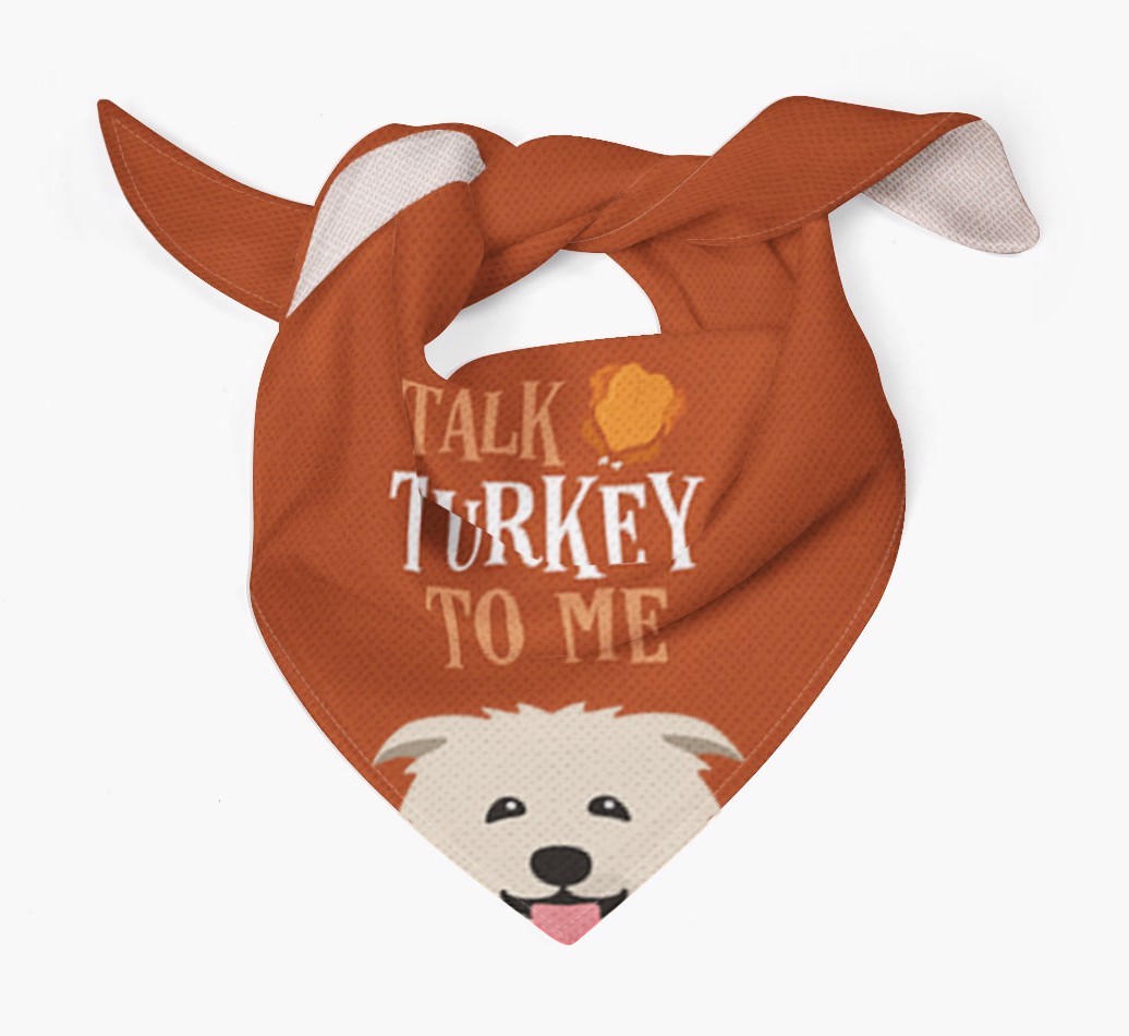 Talk Turkey To Me: Personalised {breedFullName} Bandana