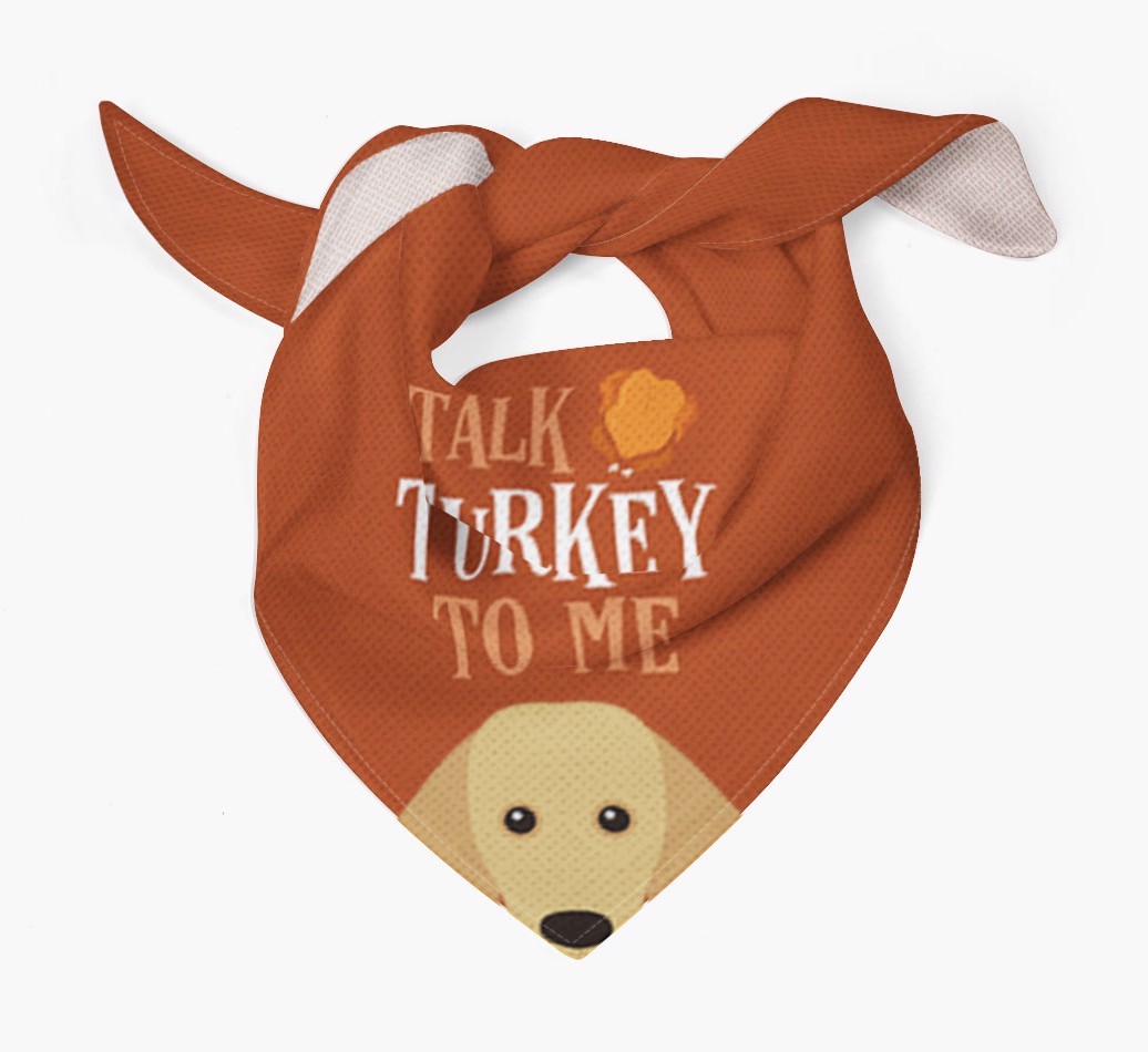 Talk Turkey To Me: Personalized {breedFullName} Bandana