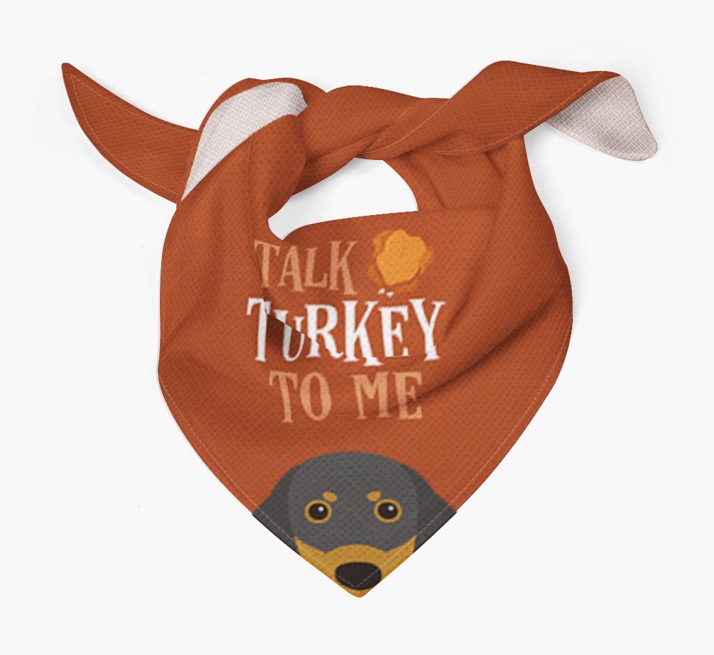 Talk Turkey To Me: Personalized {breedFullName} Bandana