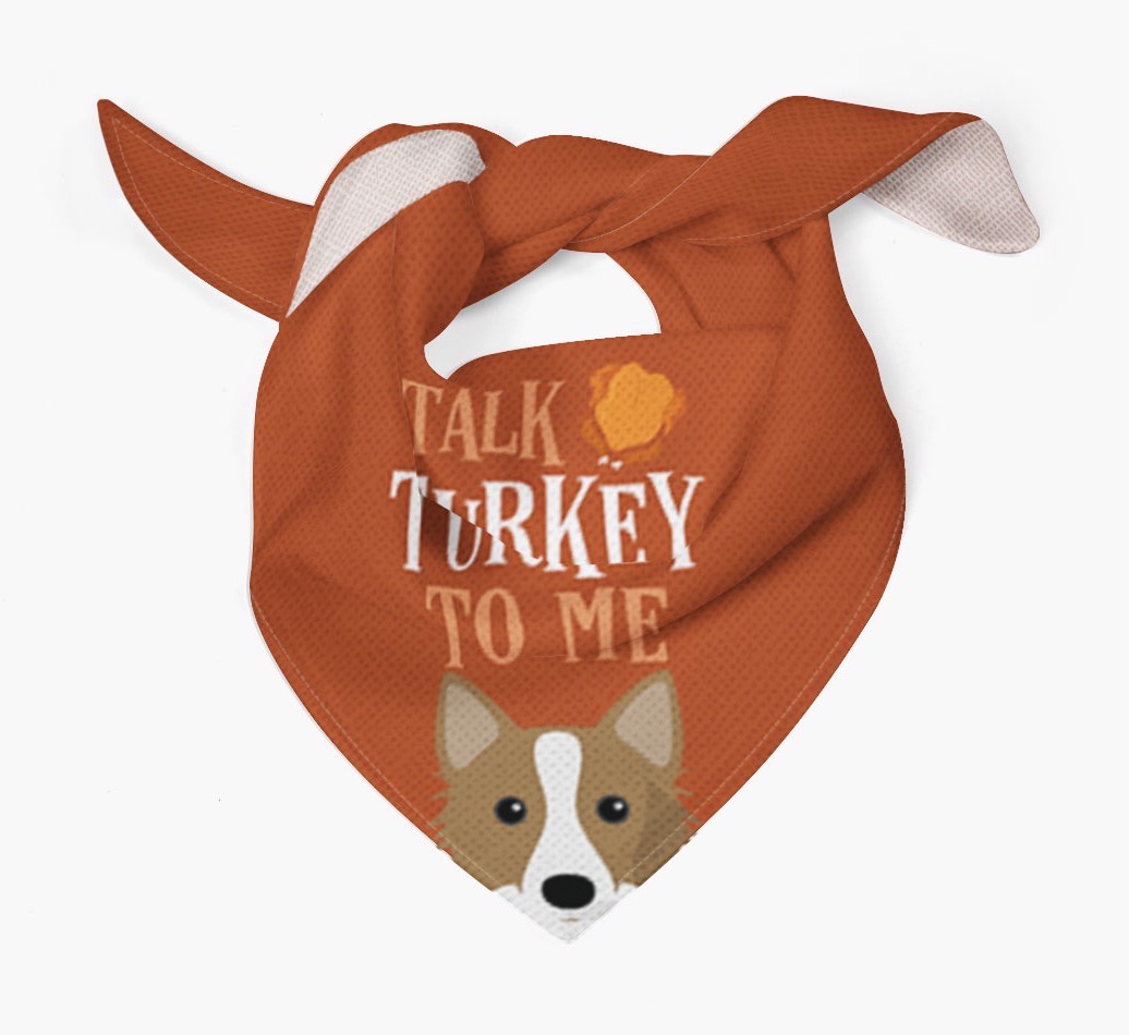 Talk Turkey To Me: Personalised {breedFullName} Bandana