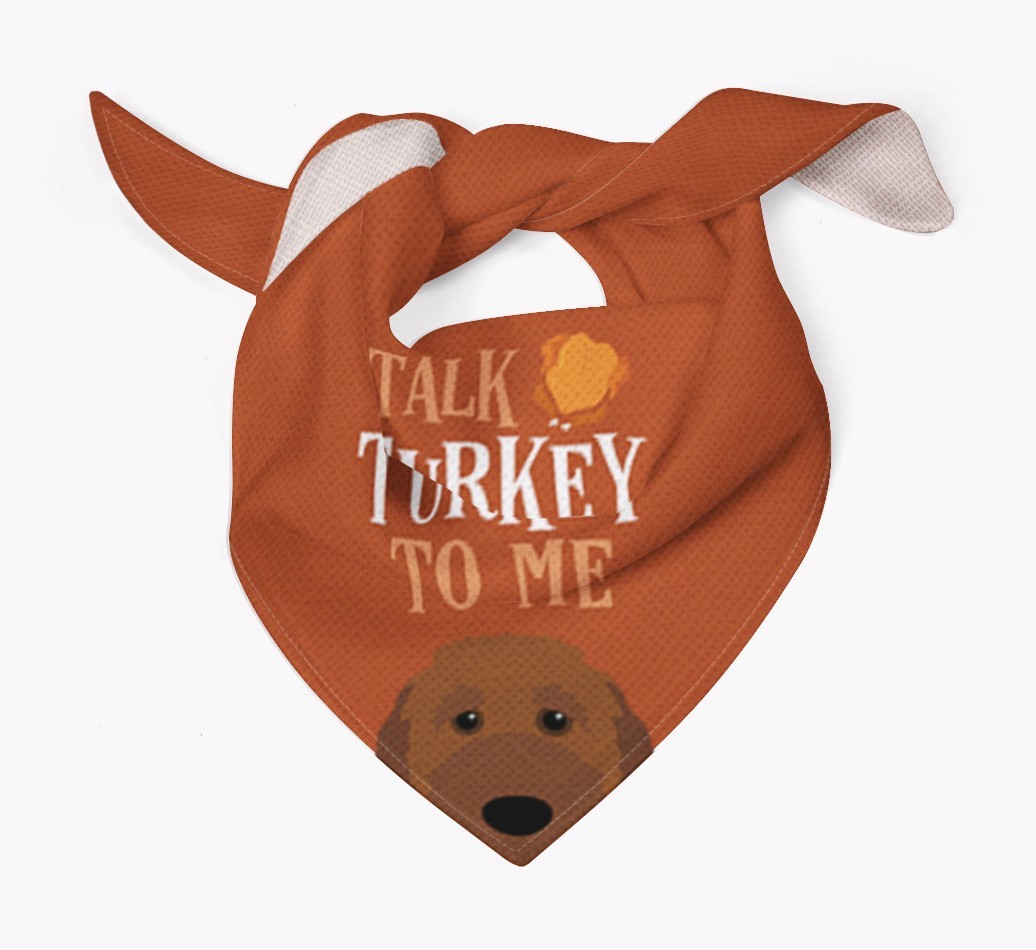 Talk Turkey To Me: Personalised {breedFullName} Bandana