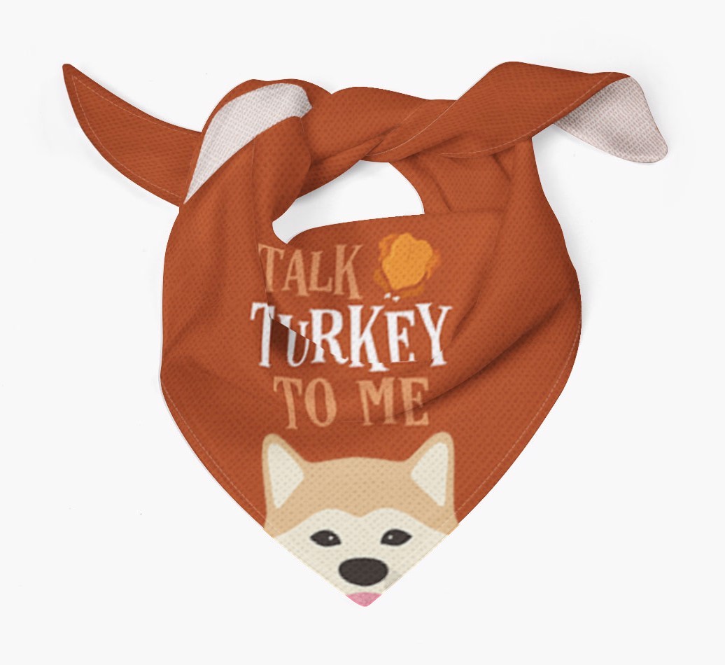 Talk Turkey To Me: Personalized {breedFullName} Bandana