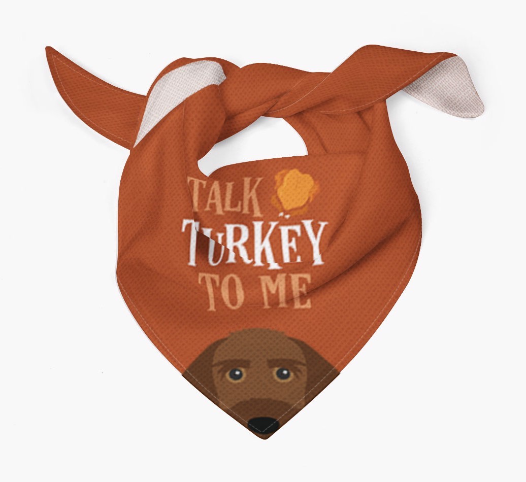 Talk Turkey To Me: Personalised {breedFullName} Bandana