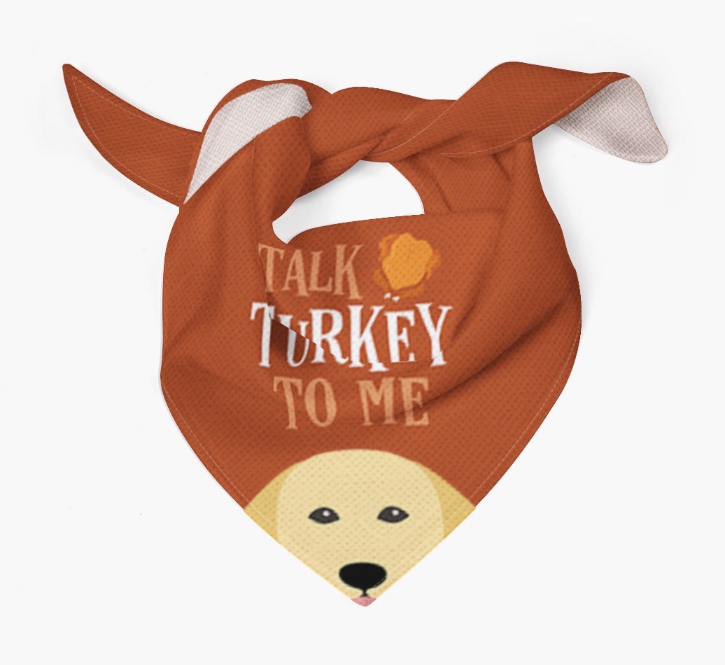 Talk Turkey To Me: Personalized {breedFullName} Bandana