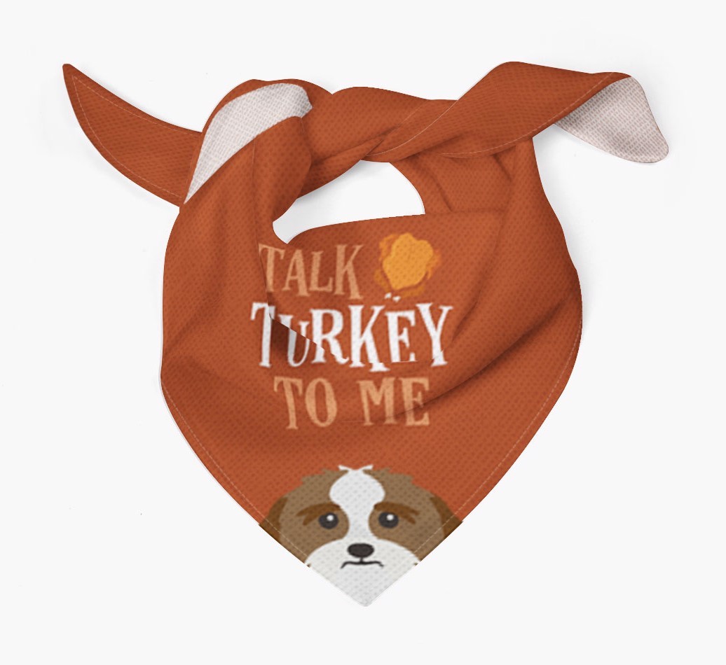 Talk Turkey To Me: Personalized {breedFullName} Bandana
