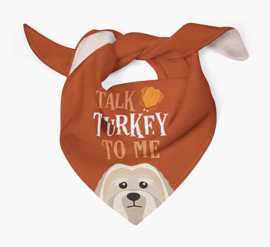 Talk Turkey To Me: Personalized {breedFullName} Bandana