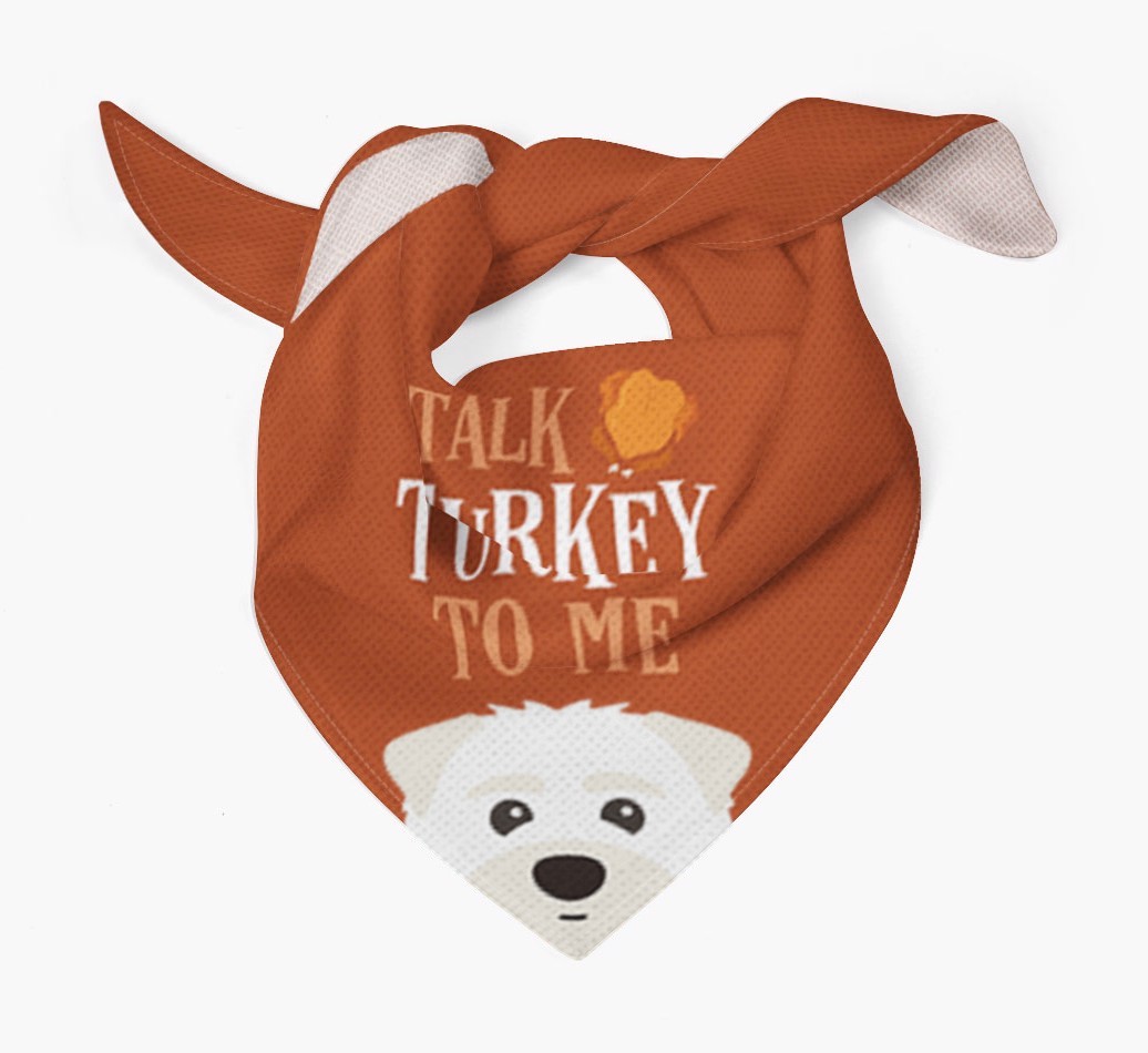 Talk Turkey To Me: Personalized {breedFullName} Bandana