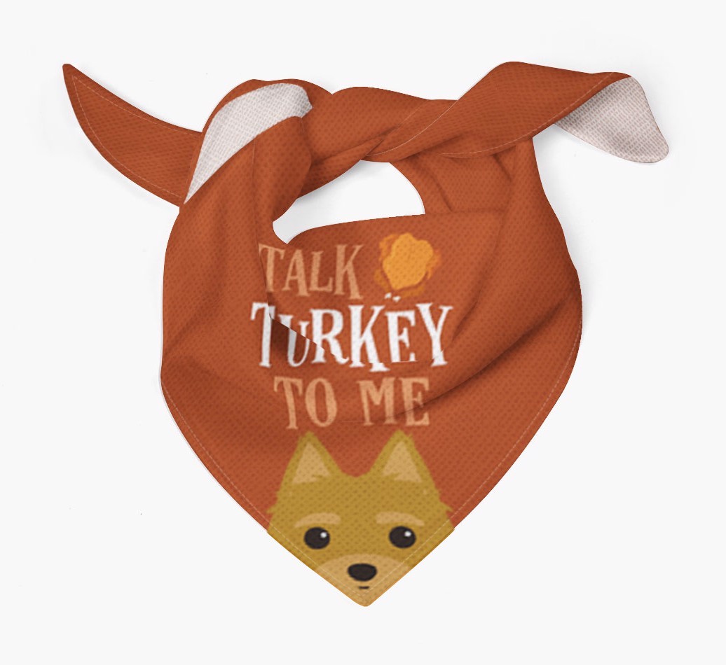 Talk Turkey To Me: Personalized {breedFullName} Bandana
