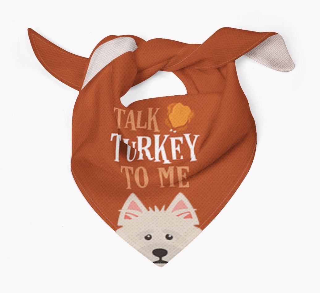 Talk Turkey To Me: Personalized {breedFullName} Bandana