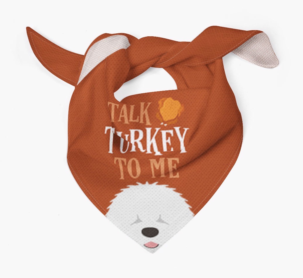 Talk Turkey To Me: Personalised {breedFullName} Bandana