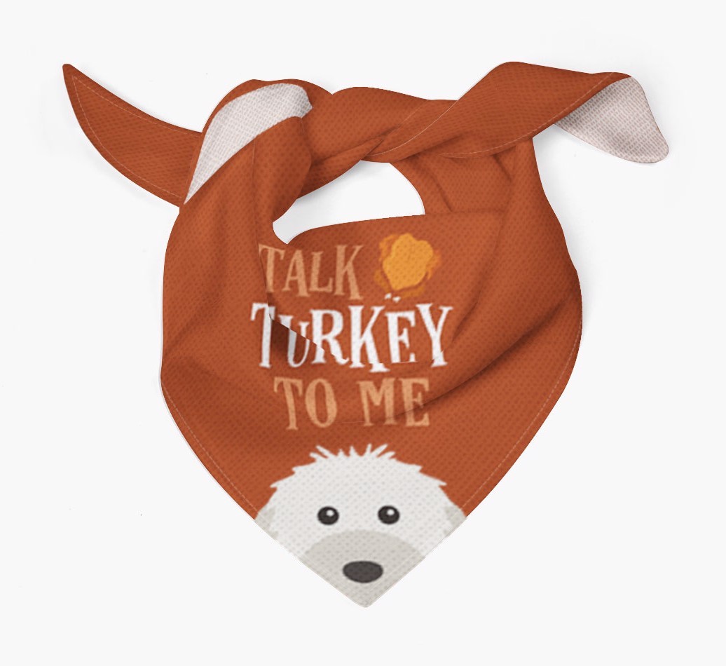Talk Turkey To Me: Personalized {breedFullName} Bandana