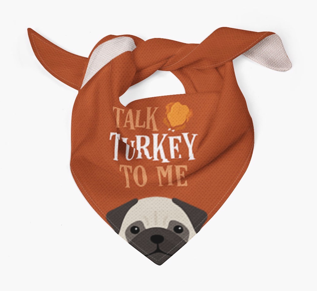 Talk Turkey To Me: Personalized {breedFullName} Bandana