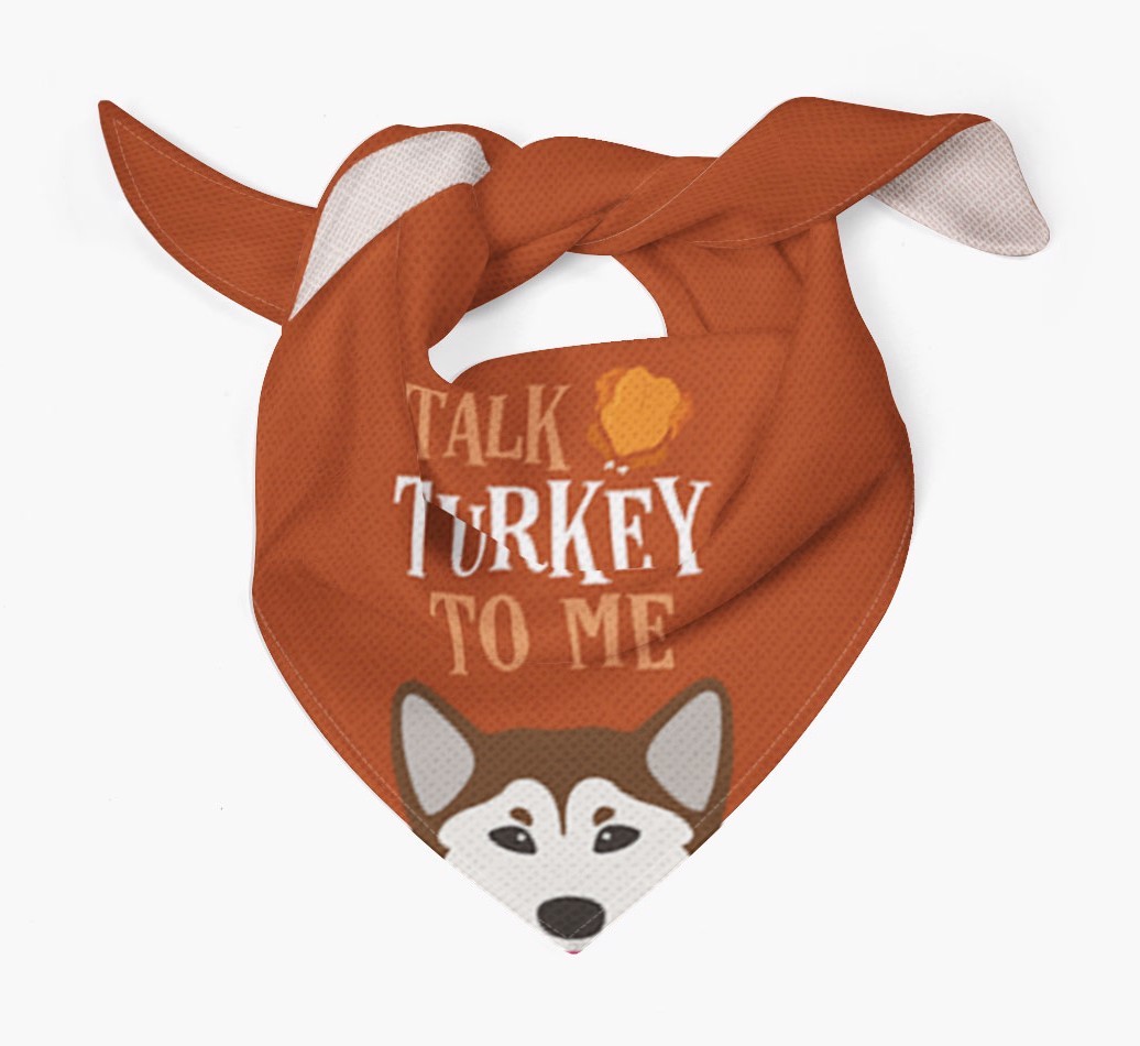 Talk Turkey To Me: Personalized {breedFullName} Bandana