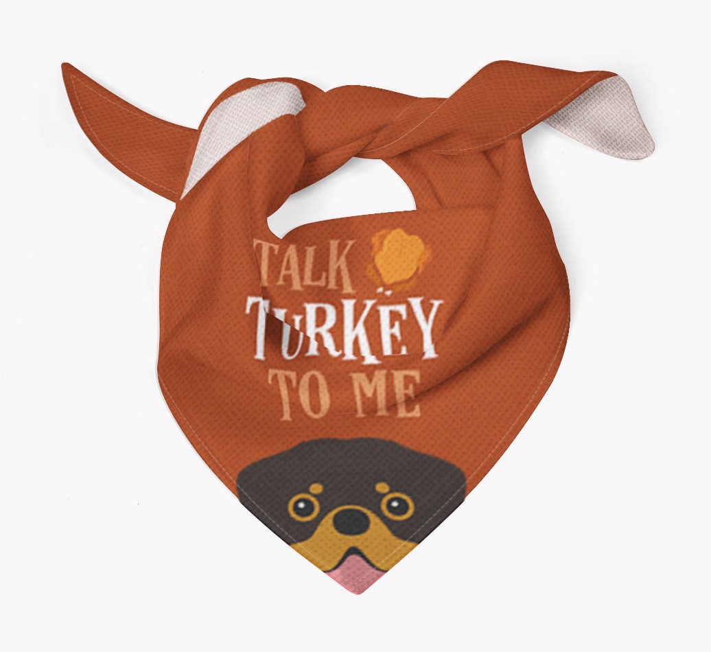 Talk Turkey To Me: Personalized {breedFullName} Bandana