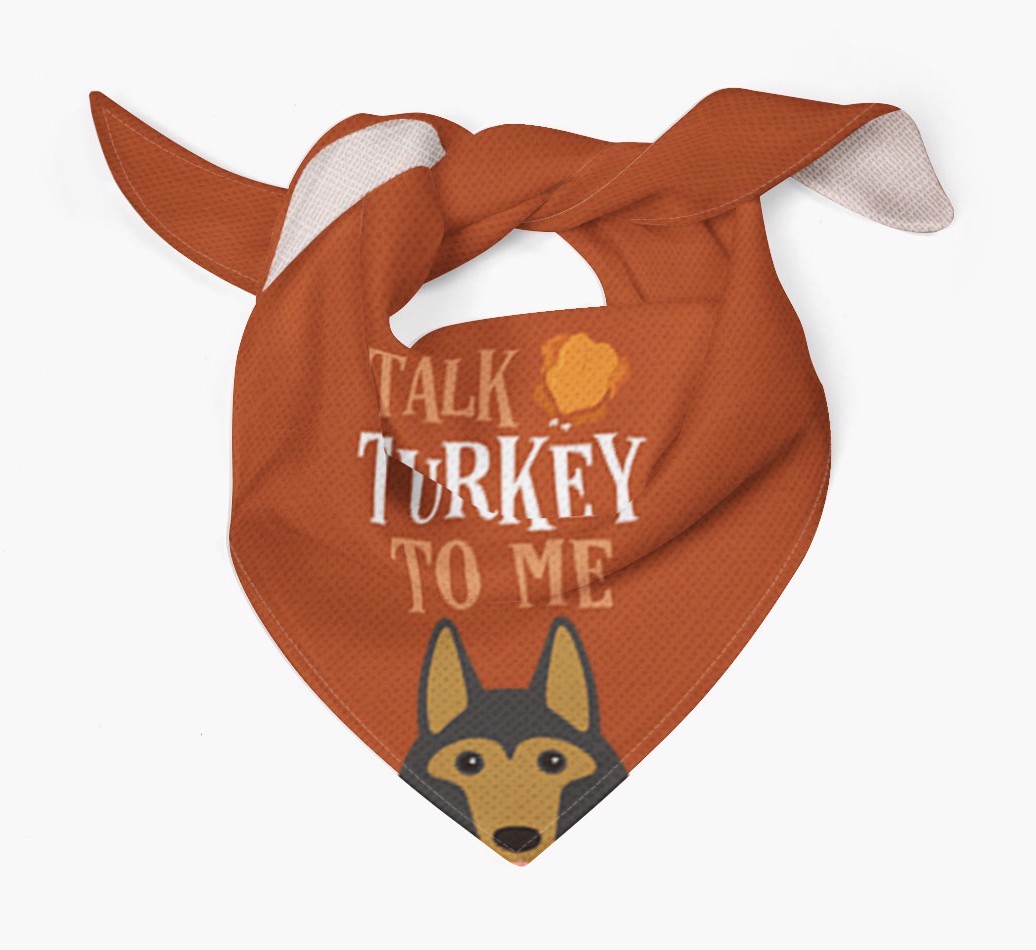Talk Turkey To Me: Personalized {breedFullName} Bandana
