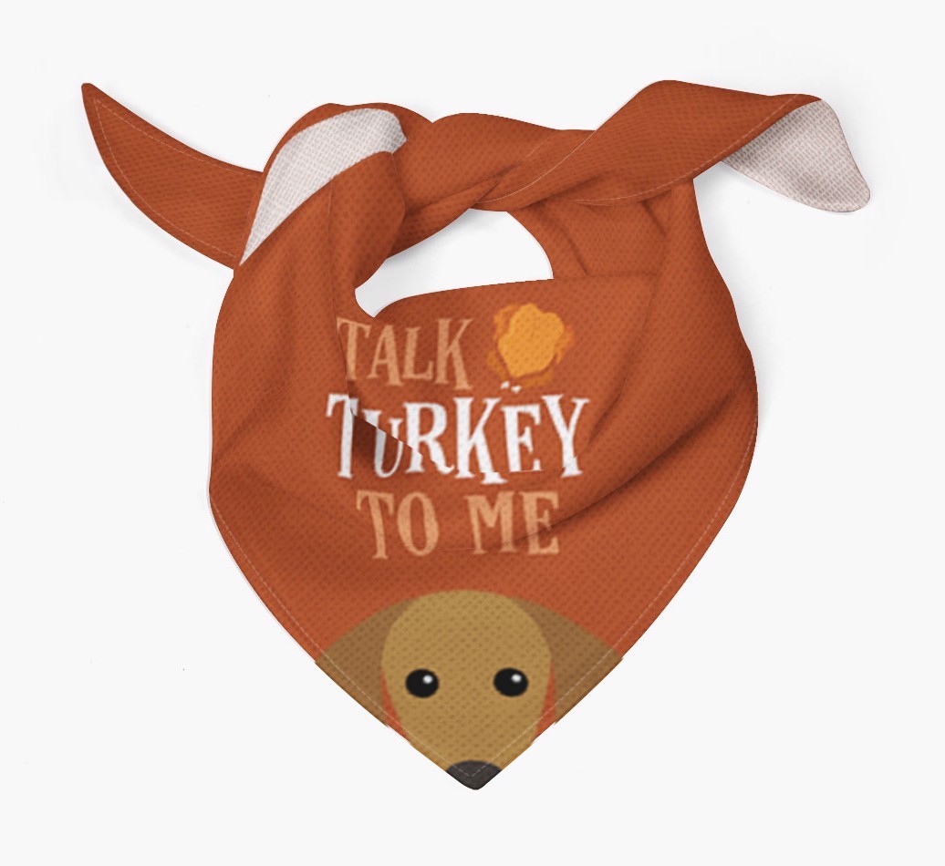 Talk Turkey To Me: Personalized {breedFullName} Bandana