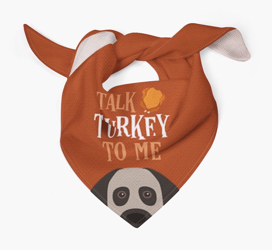 Talk Turkey To Me: Personalized {breedFullName} Bandana