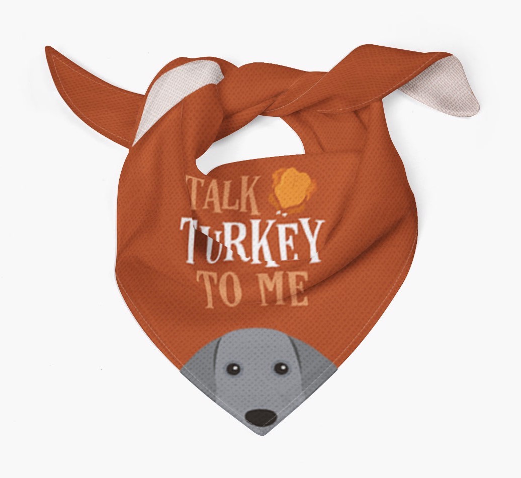 Talk Turkey To Me: Personalized {breedFullName} Bandana