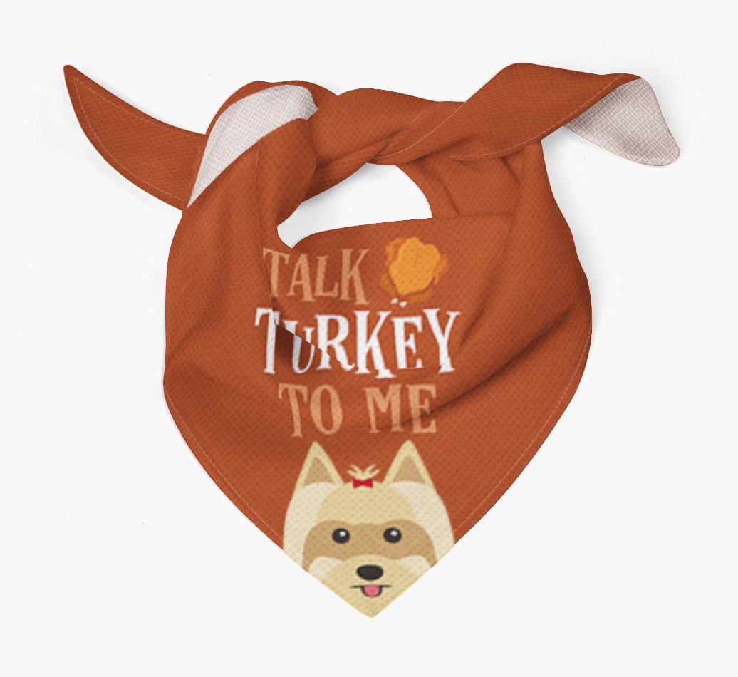 Talk Turkey To Me: Personalized {breedFullName} Bandana
