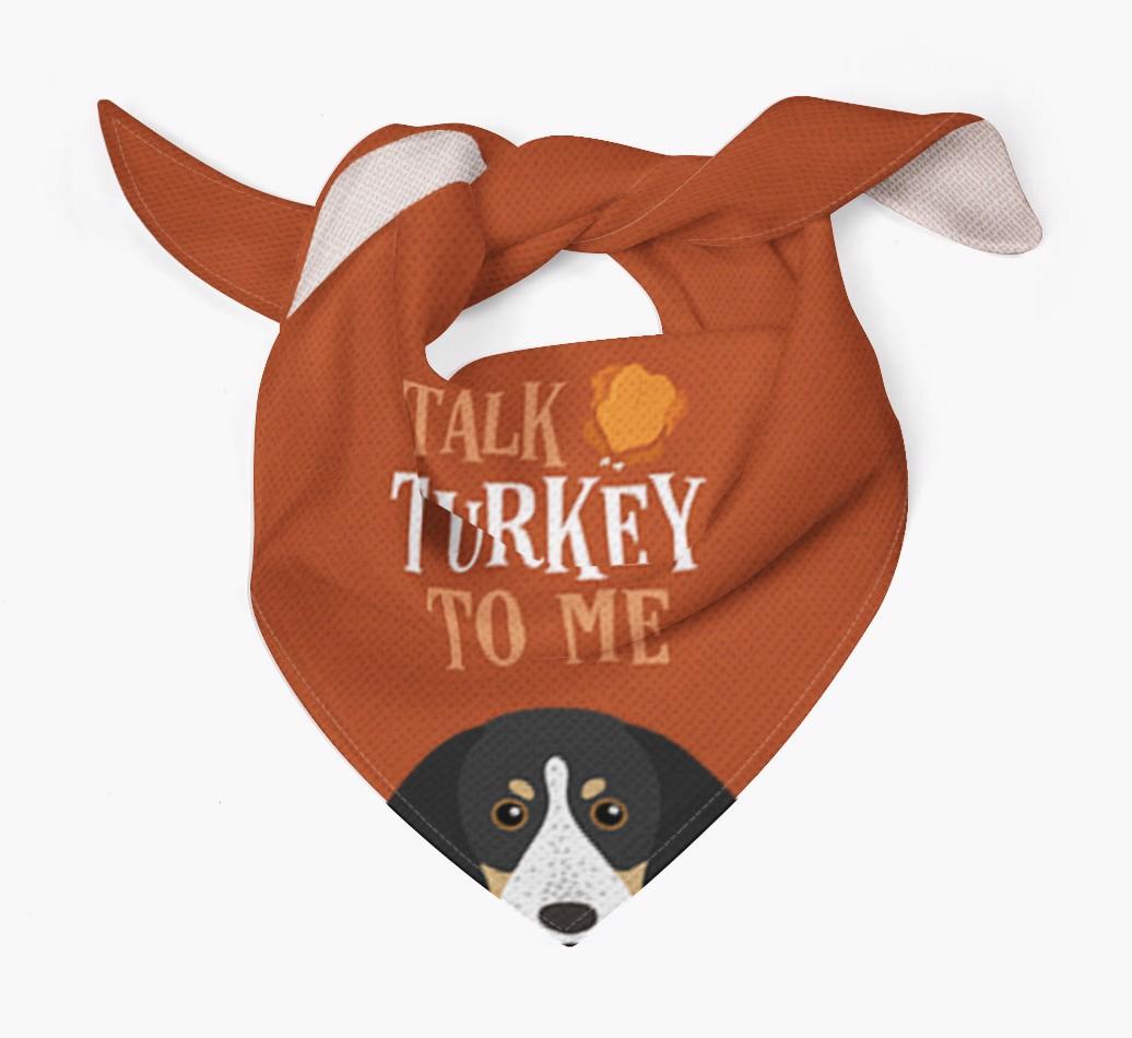 Talk Turkey To Me: Personalized {breedFullName} Bandana