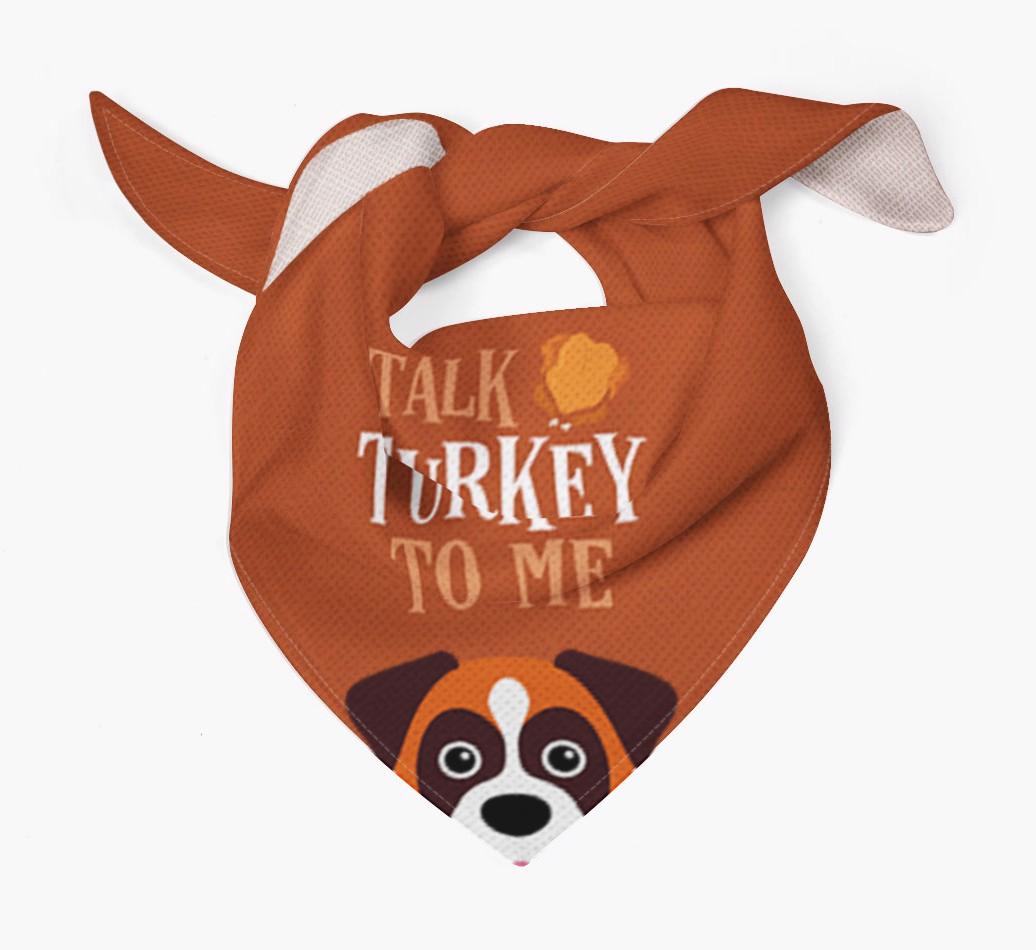 Talk Turkey To Me: Personalized {breedFullName} Bandana