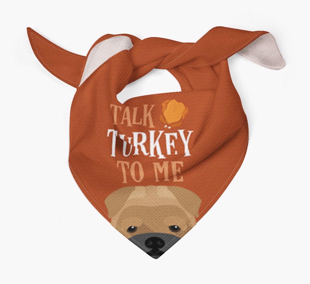 Talk Turkey To Me: Personalized {breedFullName} Bandana