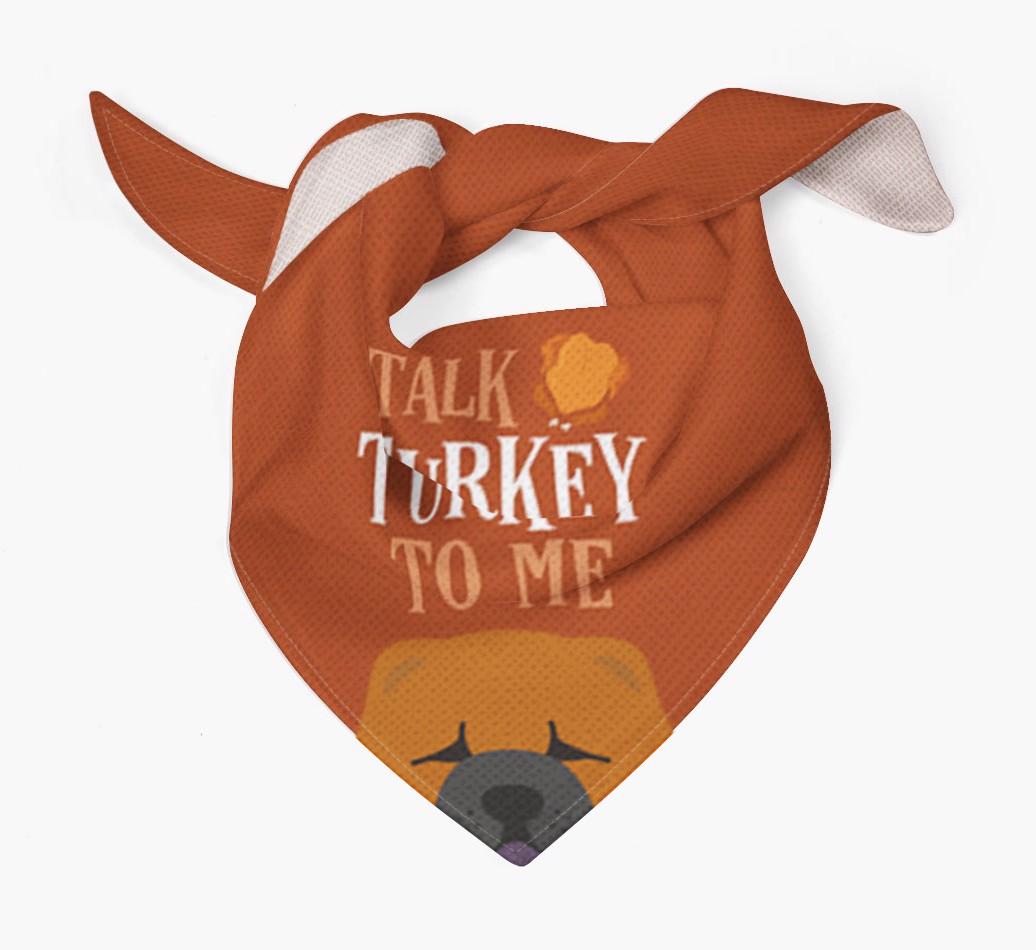 Talk Turkey To Me: Personalized {breedFullName} Bandana