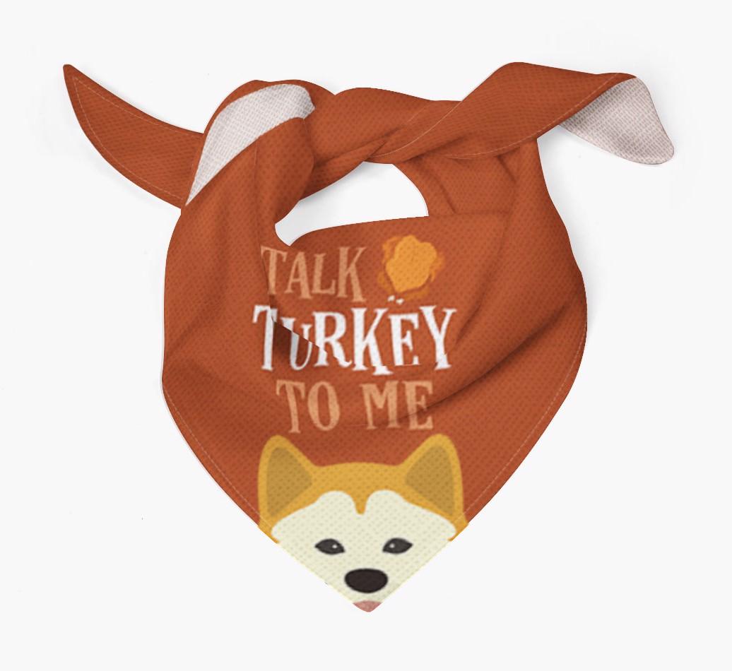 Talk Turkey To Me: Personalized {breedFullName} Bandana