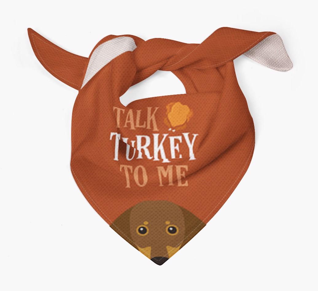Talk Turkey To Me: Personalized {breedFullName} Bandana