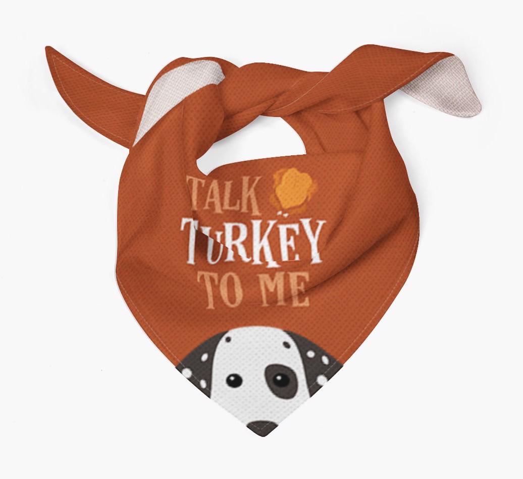 Talk Turkey To Me: Personalized {breedFullName} Bandana