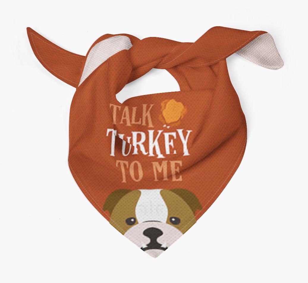 Talk Turkey To Me: Personalized {breedFullName} Bandana